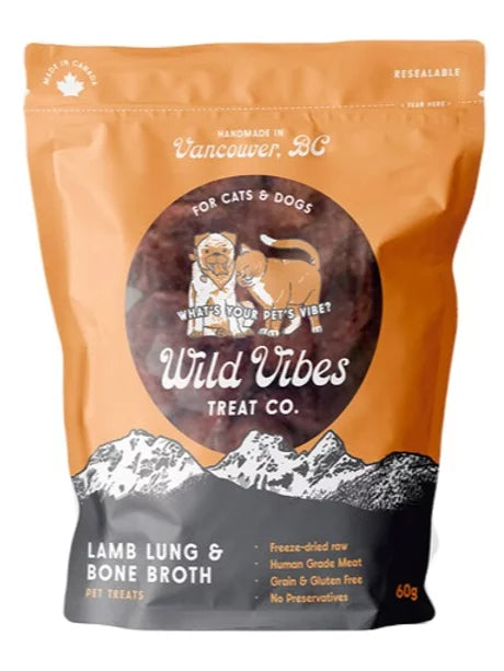 Wild Vibes Treat Co - Lamb Lung & Bone Broth Treats