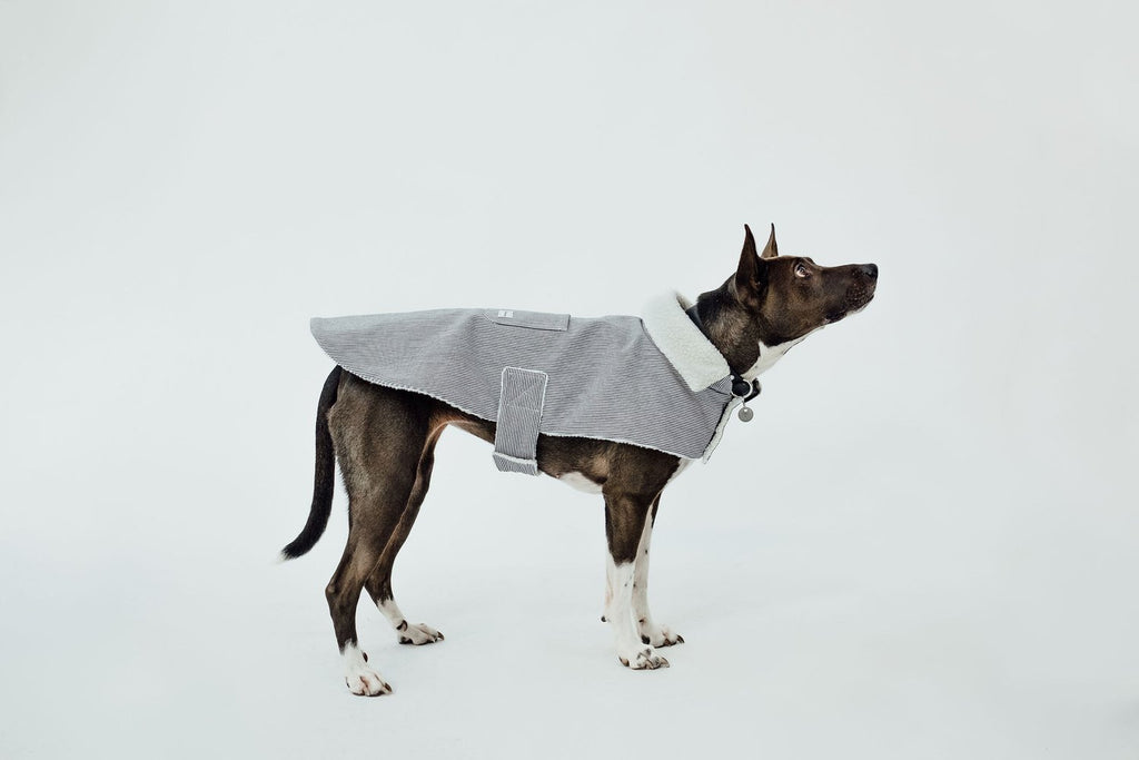 Working Dog Fleece Coat - Engineer Stripe (Size S Left)
