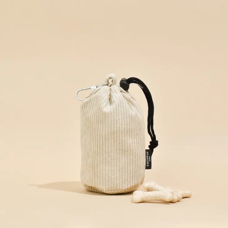 Cocopup London - Drawstring Treat Pouch - Nude Cord