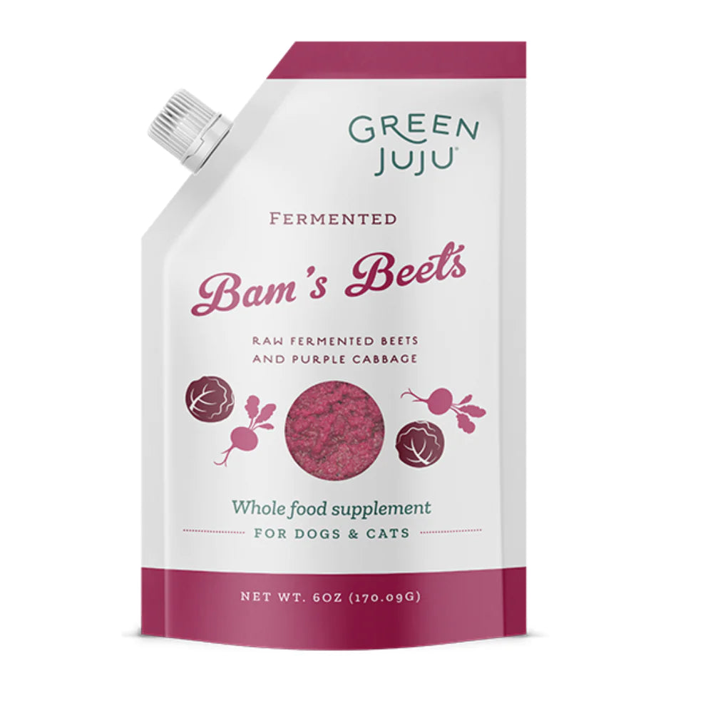 Green Juju - Bam's Beets -  Raw Fermented Beets and Cabbage (FROZEN)