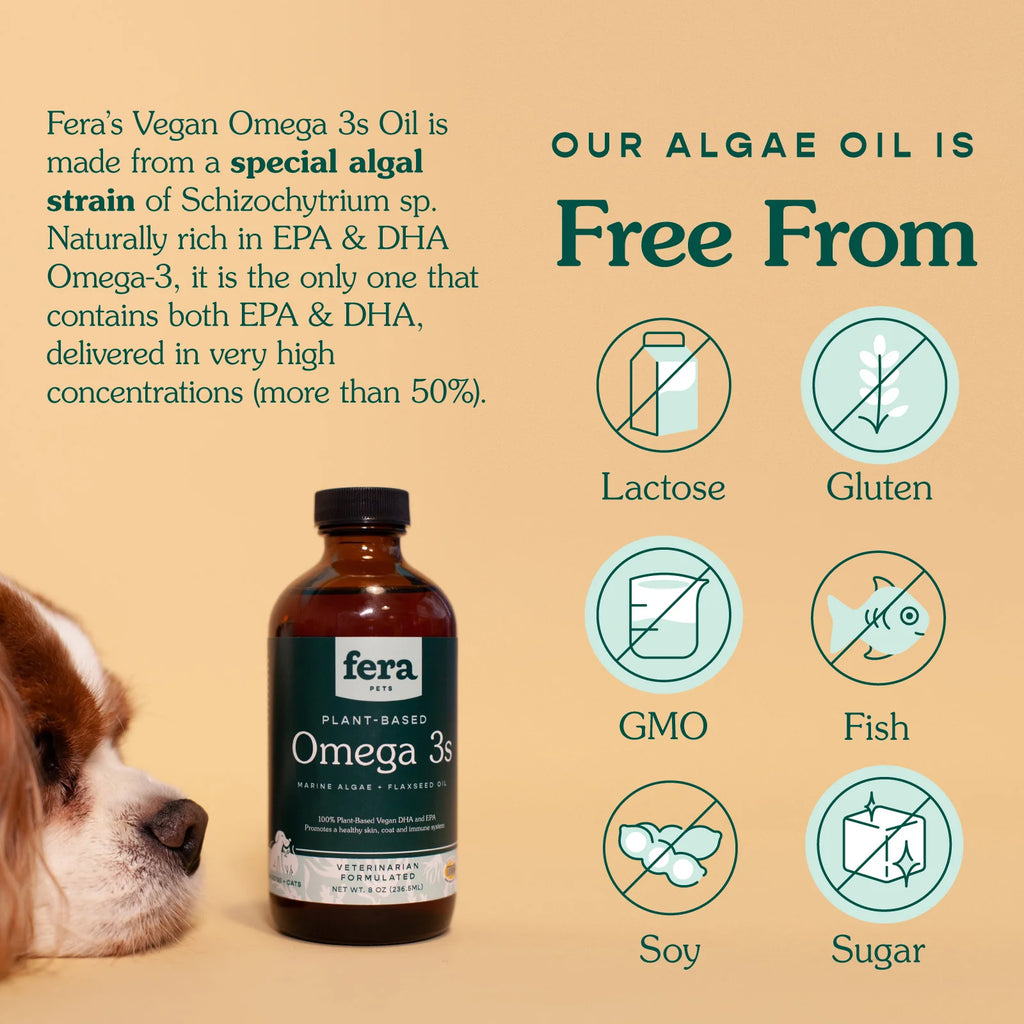 Fera Pet Organics - Vegan Omega-3, 6, 9s Algae Oil