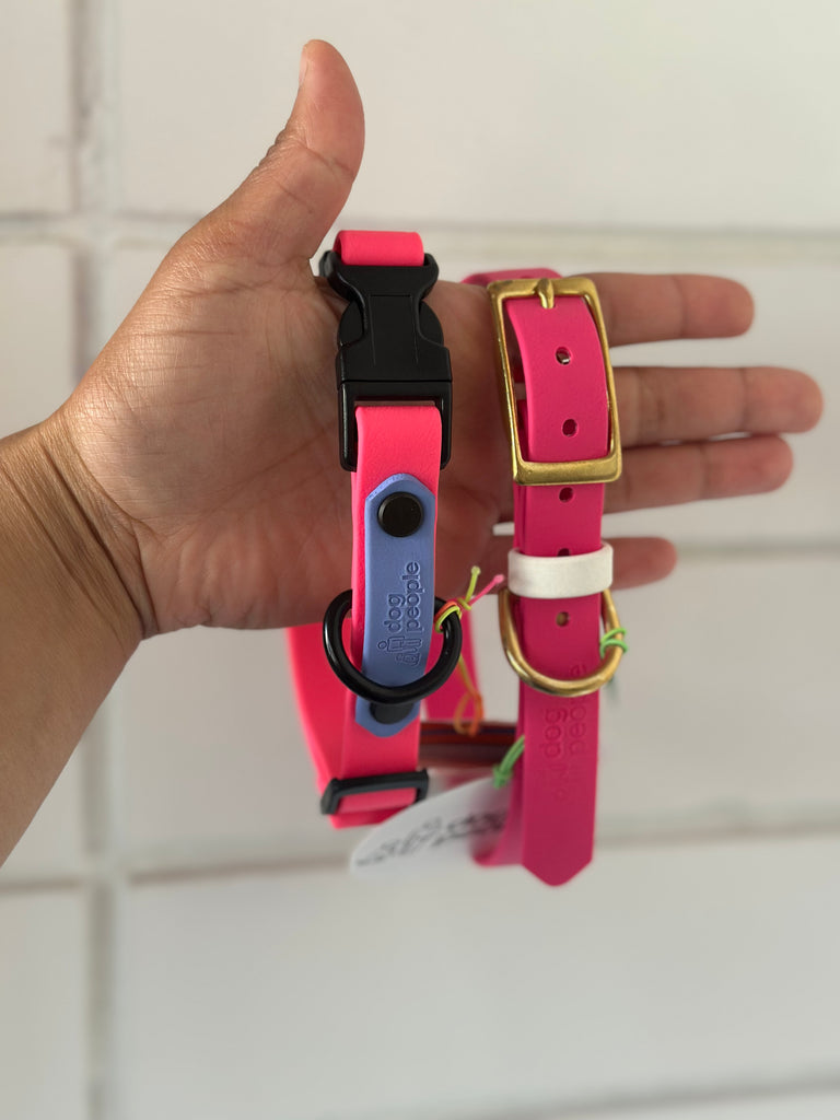 Dog People One Of A Kind Collars - Biothane Pink (Assorted Styles)