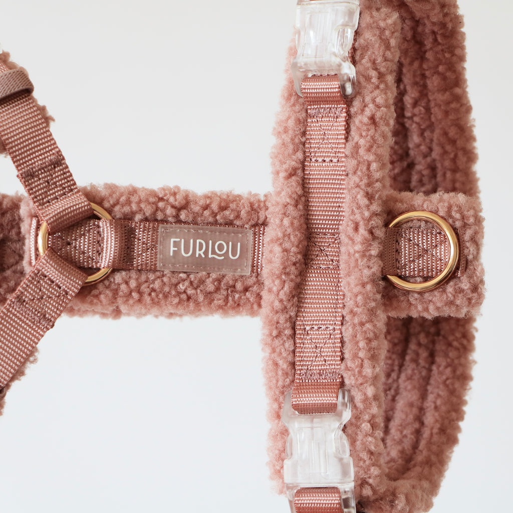 Furlou Dog Harness - Rose (Sherpa)