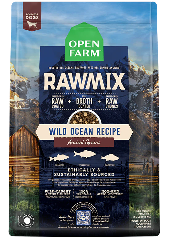 Open Farm - RawMix Ancient Grain Wild Ocean (Kibble + Freeze Dried Raw Mix)