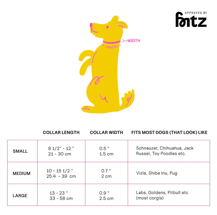 Approved by Fritz - Red/Pink Collar