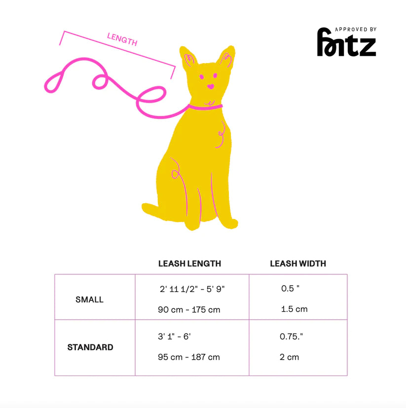 Approved by Fritz - Red/Pink Leash