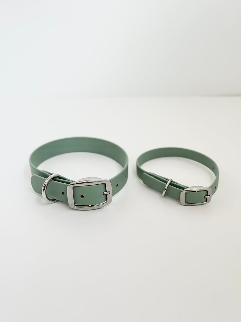 Limited Edition Walk By Good Boy Biothane Collar Sage Good