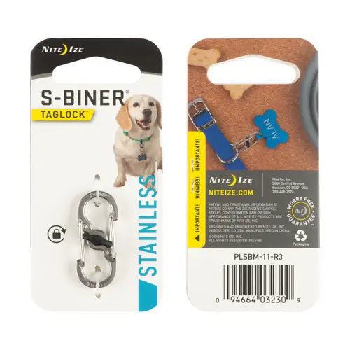 Nite Ize S-Biner Dog Tag Lock in Stainless Steel