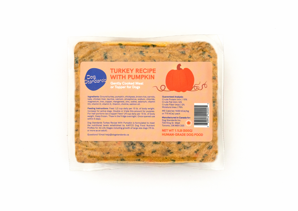Dog Standards - Turkey Recipe With Pumpkin (FROZEN)