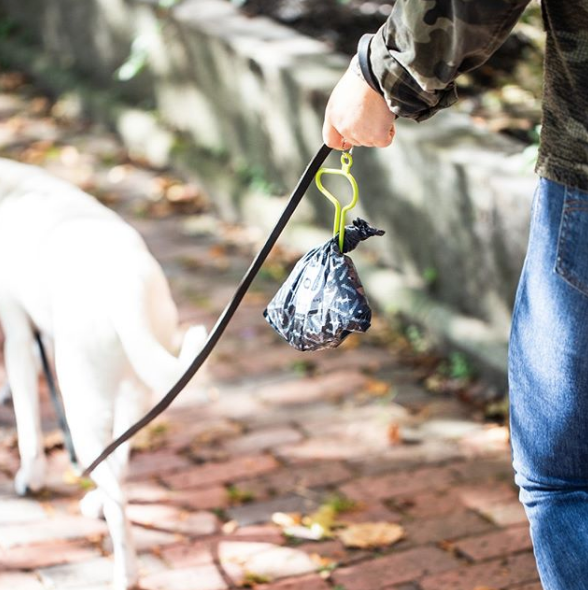 Hands free poop bag best sale holder