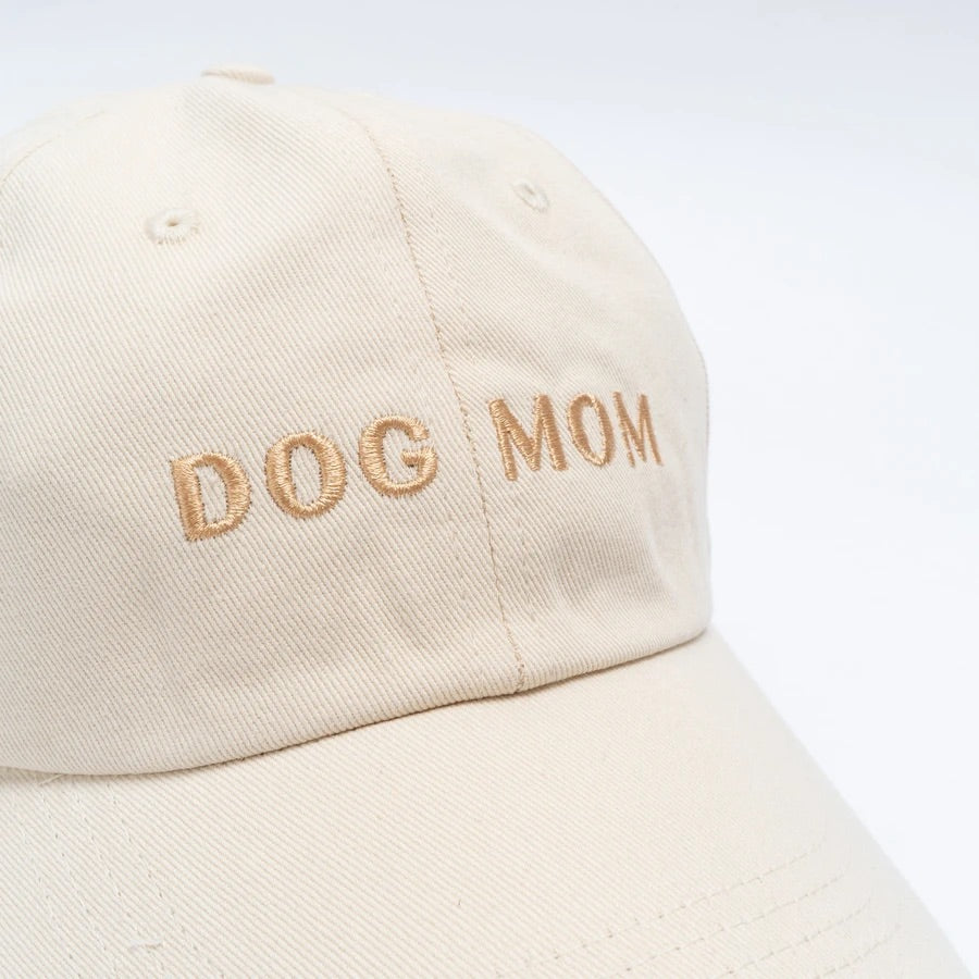 Lucy & Co Dog Mom Hat - Cream