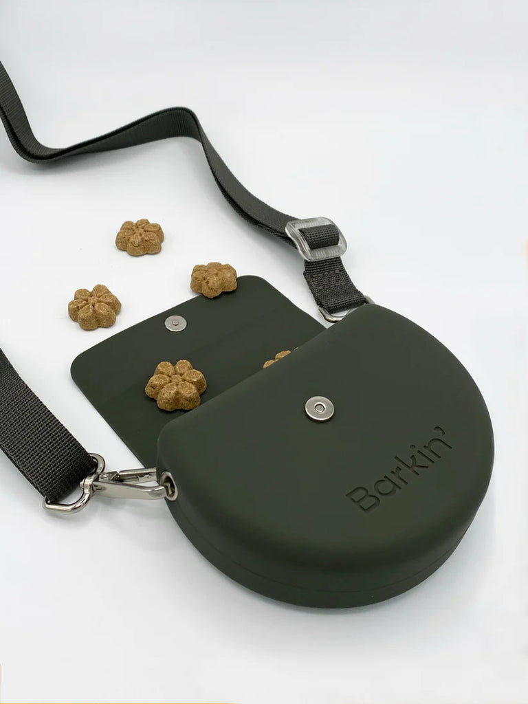 Barkin' Treat Pouch - Dog Training Accessory - Dark Olive