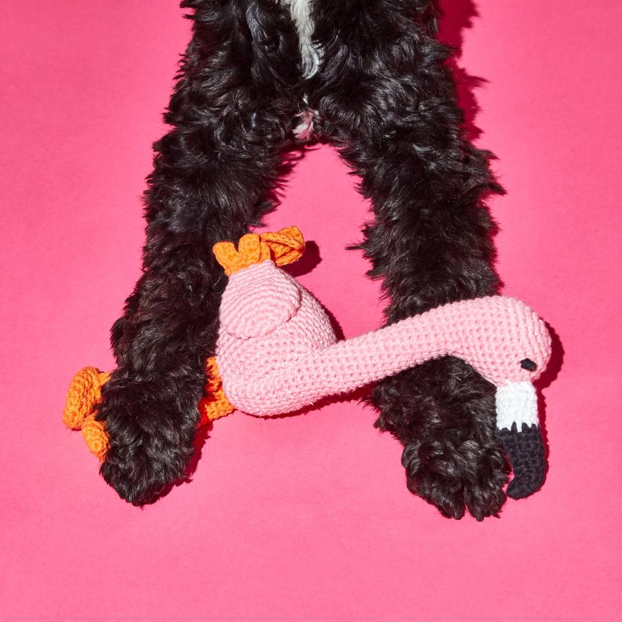 Ware of the Dog Crochet Flamingo